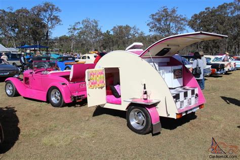 Chevrolet Sports Roadster Hot Rod And Matching Teardrop Camper