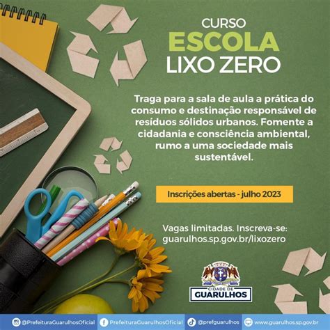 Curso gratuito da Escola Lixo Zero abre inscrições para as turmas de