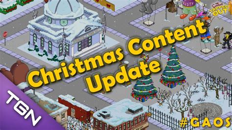 The Simpsons Tapped Out Christmas Content Update Youtube