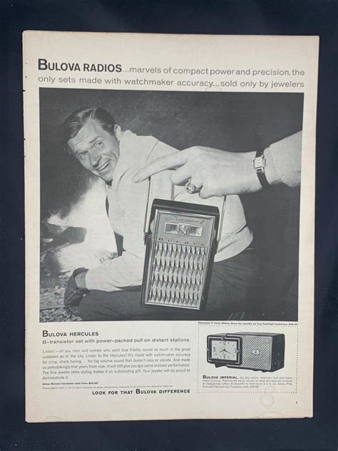 Magazine Ad Bulova Hercules Portable Radio Ebay