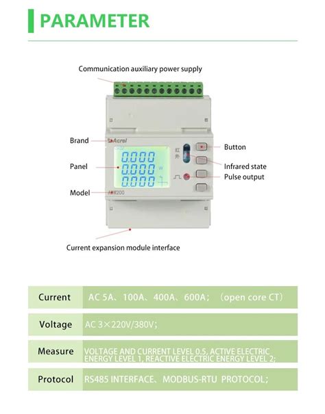 Acrel ADW210 Multi Circuits Three Phase Energy Meter