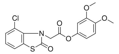 4 CHLORO 2 OXO BENZOTHIAZOL 3 YL ACETIC ACID 3 4 DIMETHOXY PHENYL