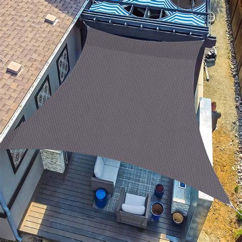 Sunlax Sun Shade Sail X Dark Dark Grey Gray Square Canopy