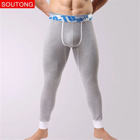 Winter Men Long Johns Cotton Men Thermal Underwear Long Johns Men Underpants Fashion Warm