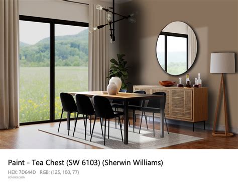 Sherwin Williams Tea Chest SW 6103 Paint Color Codes Similar Paints