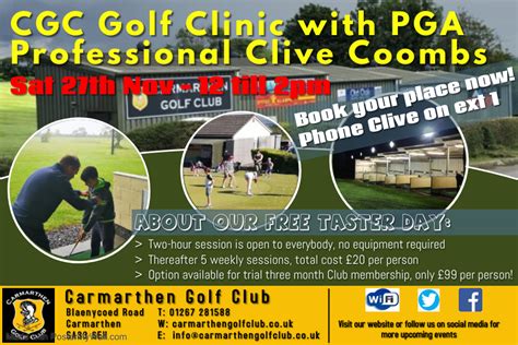 Events at Carmarthen Golf Club