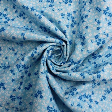 100 Cotton Poplin Fabric Ditsy Daisy Flower Floral Garden Daisies