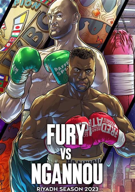 Shop For TYSON FURY Vs FRANCIS NGANNOU Riyadh Season 2023 Poster Print