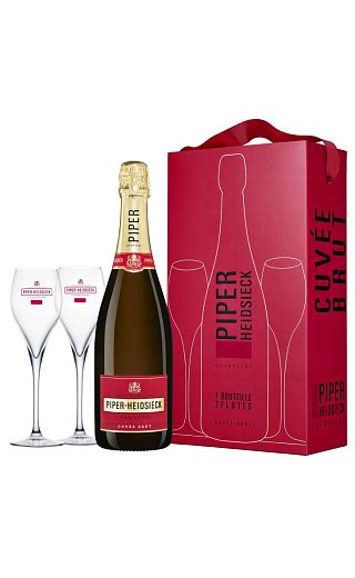 Шампанское Piper-Heidsieck Cuvee Brut цена 0,75 л в коробке с 2 ...