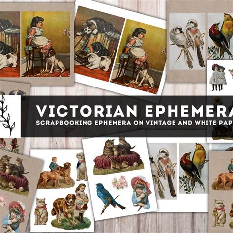 Victorian Ephemera Etsy