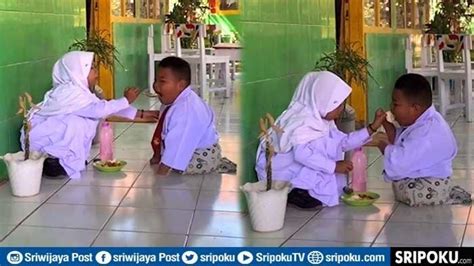 Video Pilu Kisah Reski Bocah Sd Disabilitas Disuapi Temannya