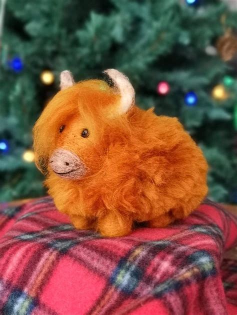 Highland Cow Needle Felting Kit Starter Kit Etsy