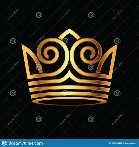 Vector Moderno Del Logotipo Del Oro De La Corona Ilustraci N Del Vector