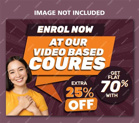 Premium Vector | Creative video course email template