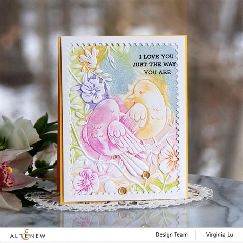 Altenew D Embossing Folder Loving Birds