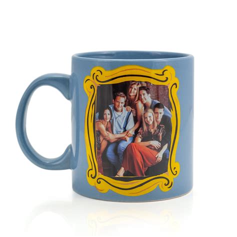 Friends Blue Coffee Mug Friends Group In Monicas Frame Cup Holds