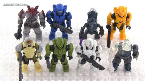 Mega Bloks Halo Alpha Series Figures In Hand Review Full Set Of 8