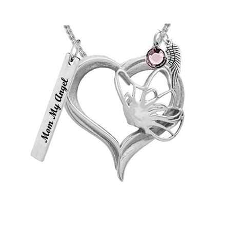 Butterfly Spirit Heart Jewelry Ash Urn Love Charms® Option Stainless Steel Free Birthstone