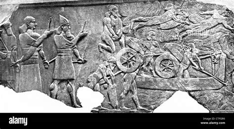 Relief At Assyrian King Ashurnasirpal Iii S Palace At Nimrud Ancient Kalhu Shows Assyrian