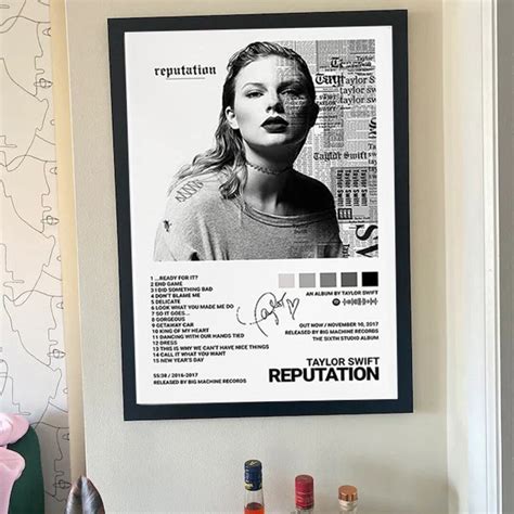 Reputation Music Album Cover Signed Limited Posters Room - Etsy