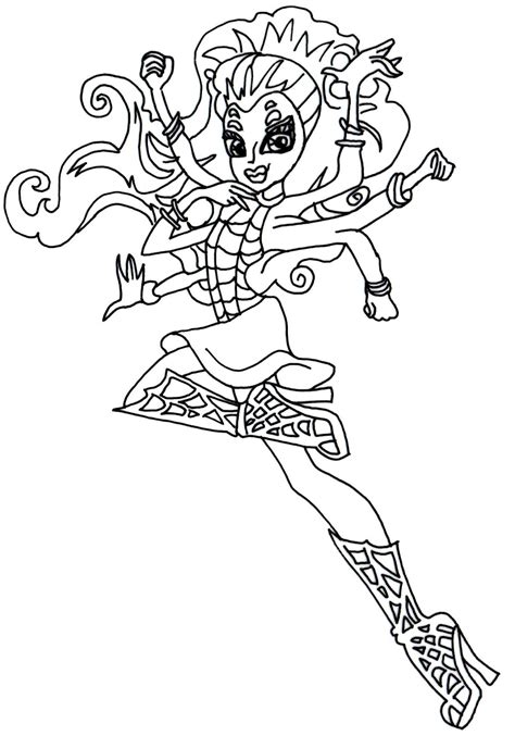 New Monster High Dolls Coloring Pages Webarella Monster High