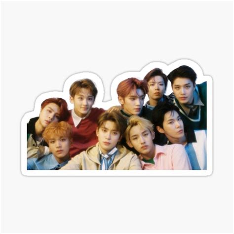 Nct Sticker Nct 127 Group Photo Sticker For Sale By Leilakelly