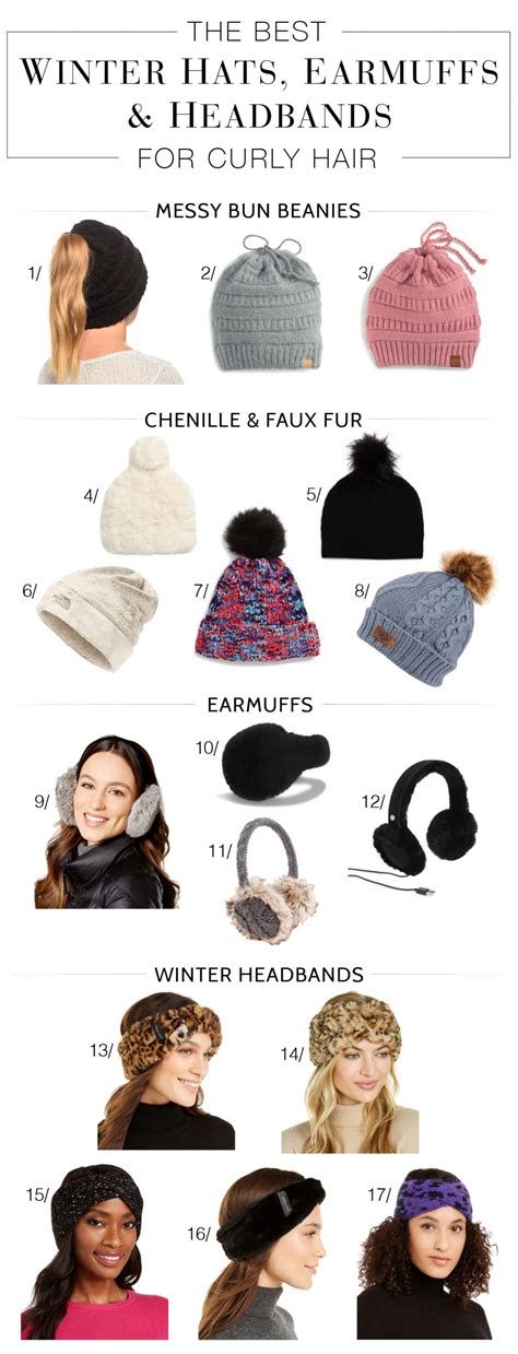 Cute Winter Hats For Curly Hair: Beanies, Earmuffs, Headbands & Low-Frizz Headwear - The Mom Edit