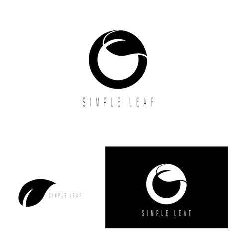 Blatt Logo Symbol Vektor Illustration Vorlage Design Premium Vektor