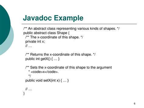 Ppt Documenting With Javadoc Powerpoint Presentation Free Download