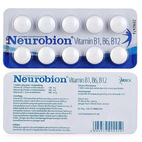 Neurobion Putih Strip Isi Tablet Vitamin B Komplit Lazada Indonesia