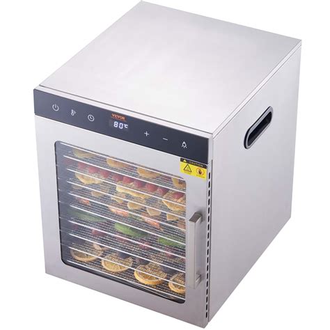 VEVOR Deshydrateur Alimentaire Electrique 10 Plateaux Inox 800 W