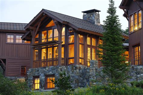 Vermont Ski Lodge - Rustic - Exterior - Boston - by Stefura Associates ...