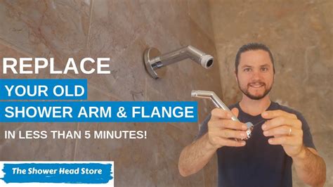 How To Replace A Shower Arm And Flange Youtube