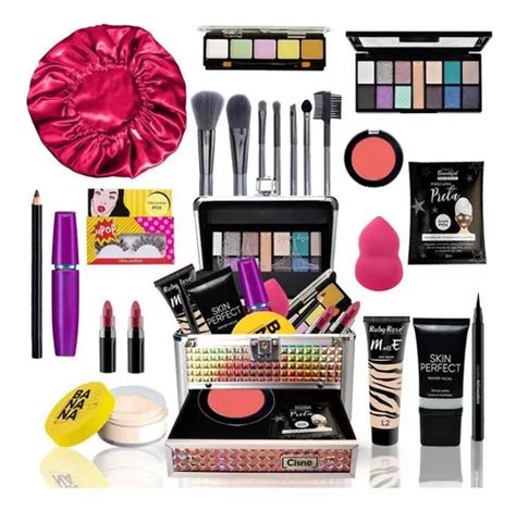 Malet N Para Maquillaje Bazar Na Web Maleta De Maquiagem Adulto Pele