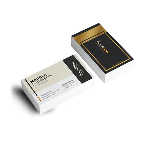 Metallic Foil Business Cards Printing Custom Design