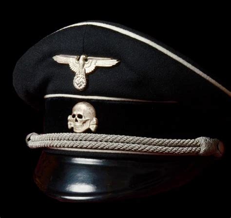 Ss Officer Allgemeine Visor Cap Named Museum Quality