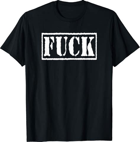 Fuck T Shirt Amazon Co Uk Fashion
