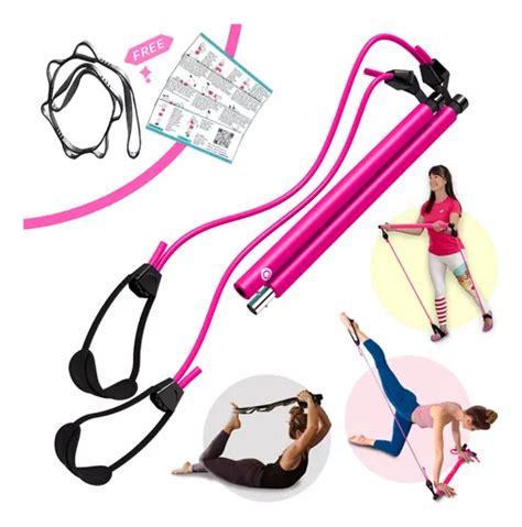 Flexies Kit De Barra De Pilates Portatil Con Banda Elastica Mercadolibre