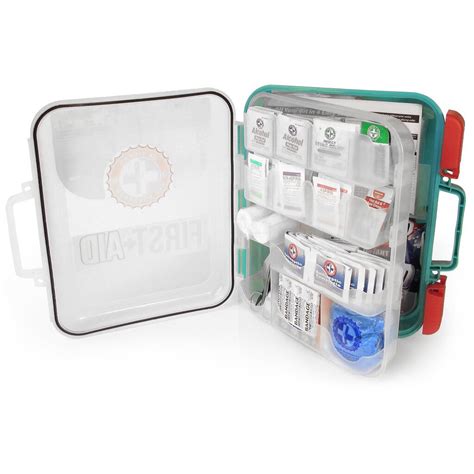 Pieces First Aid Kit Osha Ansi Quality Assembled In Usa Hard Case