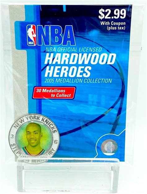 Vintage Nba Hardwood Heroes Medallion Collection Stephon Marbury