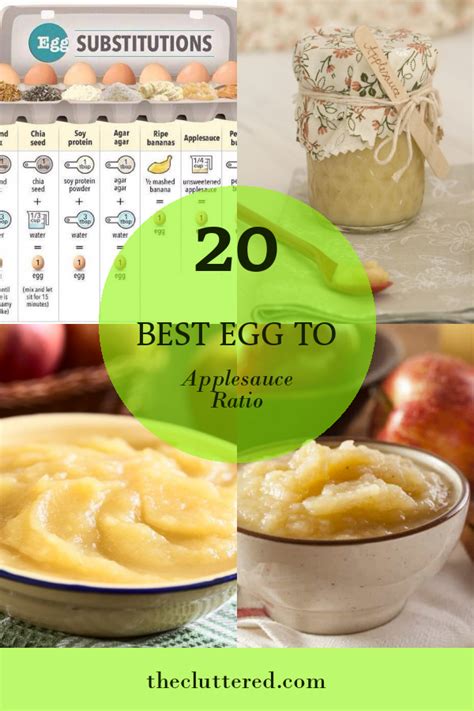 20 Best Egg to Applesauce Ratio - Home, Family, Style and Art Ideas