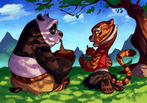 Po and Tigress having lunch by Shira-hedgie on DeviantArt