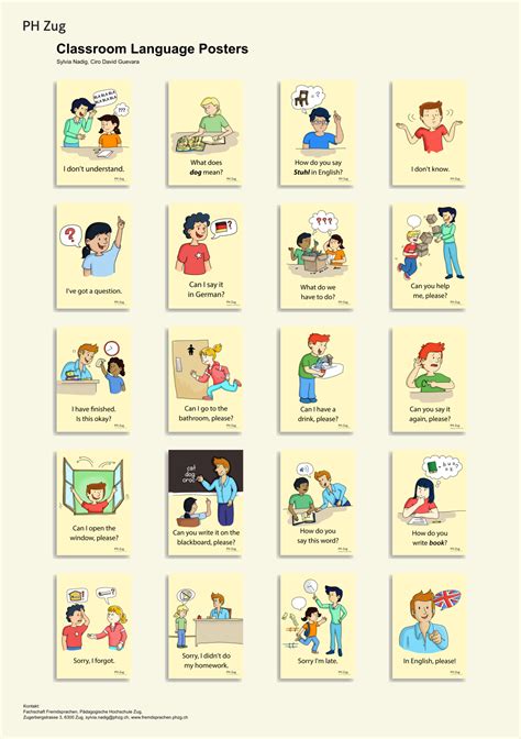 Classroom Language Posters — Pädagogische Hochschule Zug