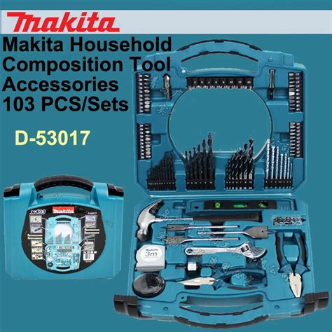 Original Japan Makita D 53017 Household Hand Tools Sets Hand Drill Drill Bits Kit Accessories