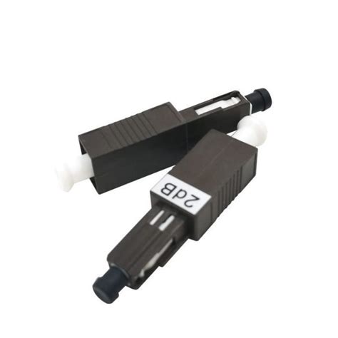 2db Black MU Fiber Optical Attenuator TELHUA