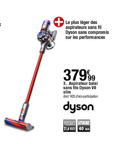 Promo Aspirateur Balai Sans Fils Dyson V Slim Chez But Icatalogue Fr