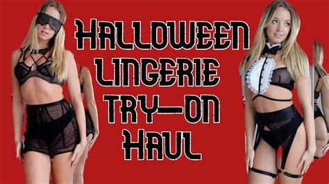 Halloween Lingerie Try On Haul With Baed Stories Youtube