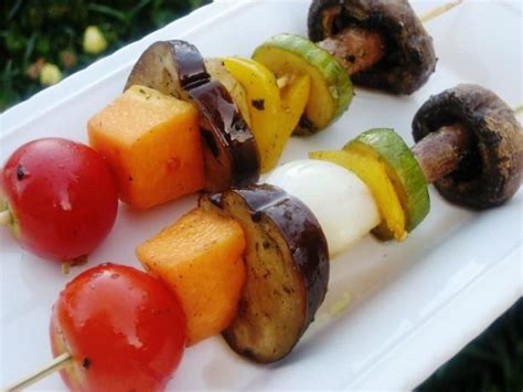 Grilled Veggie Shish Kabobs Recipe Recipe Kabob Recipes Shish Kabobs Summer