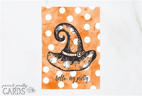 Free Printable Halloween Cards | Print Pretty Cards