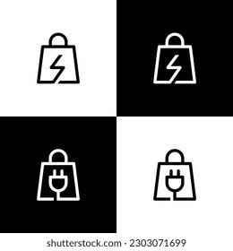 Electrical Shop Logo Design Vector Icon Stock Vector (Royalty Free ...